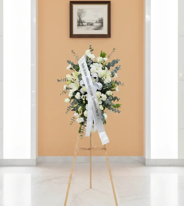 Arreglos funebres elaborados con flores frescas y diseños elegantes para expresar tu más sentido pésame con respeto y sensibilidad