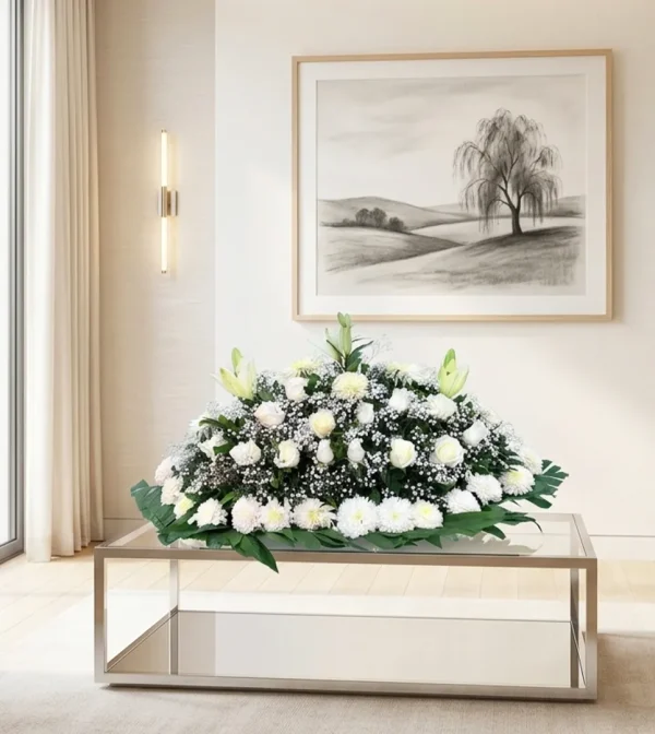 arreglo-floral-para-difunto Arreglo floral para difunto elegante y distinguido, envios a todas las funerarias y panteones el mismo día en la Ciudad de México